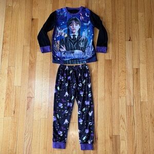 Girls Wednesday Addams Pajama Set